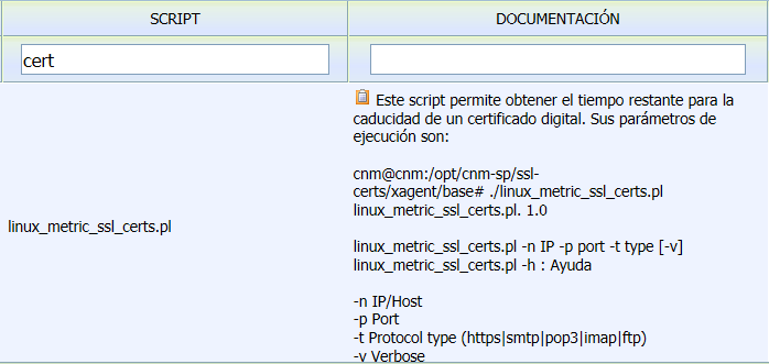 Script para obtener la métrica de caducidad de un certificado digital